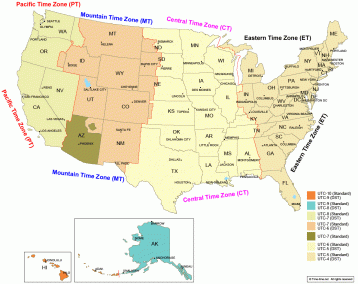 Usa time zones in how many How to